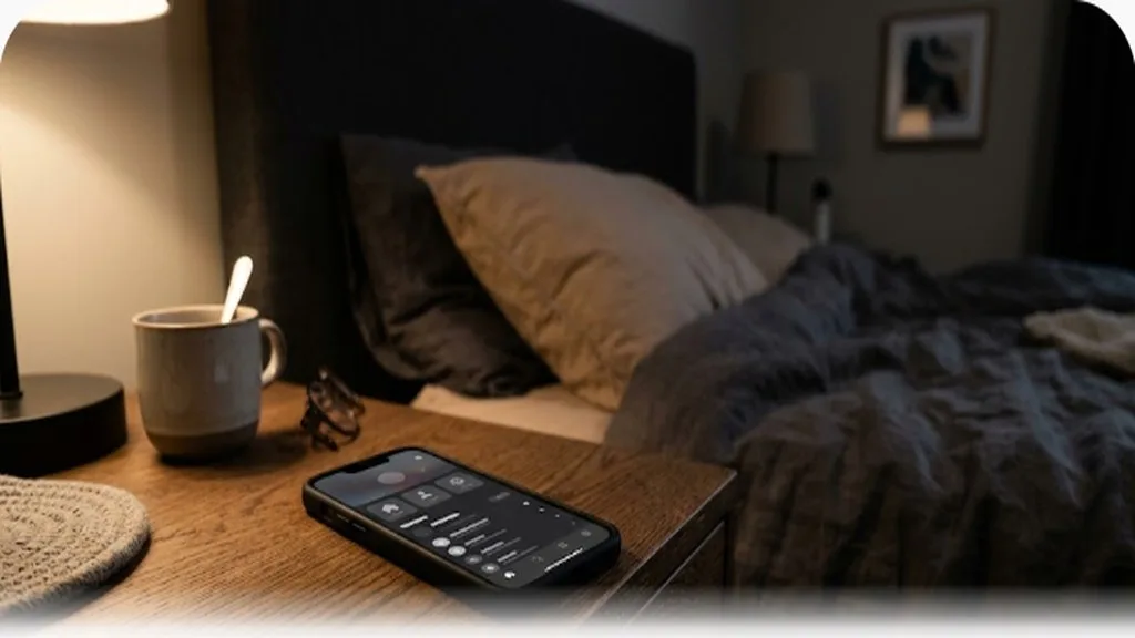Splitting Nighttime Duties: A Fair System for New Parents A phone resting on a nightstand in dim light, used for tracking overnight duties