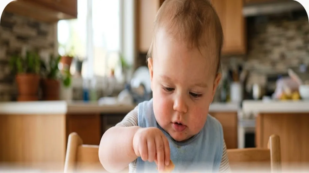 Fine Motor Skills: How Baby's Grasp Develops From Reflex to Pincer Baby picking up a small piece of food with thumb and forefinger in a pincer grasp